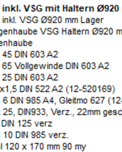 Mounting set rain cover BPC w/bracket D920